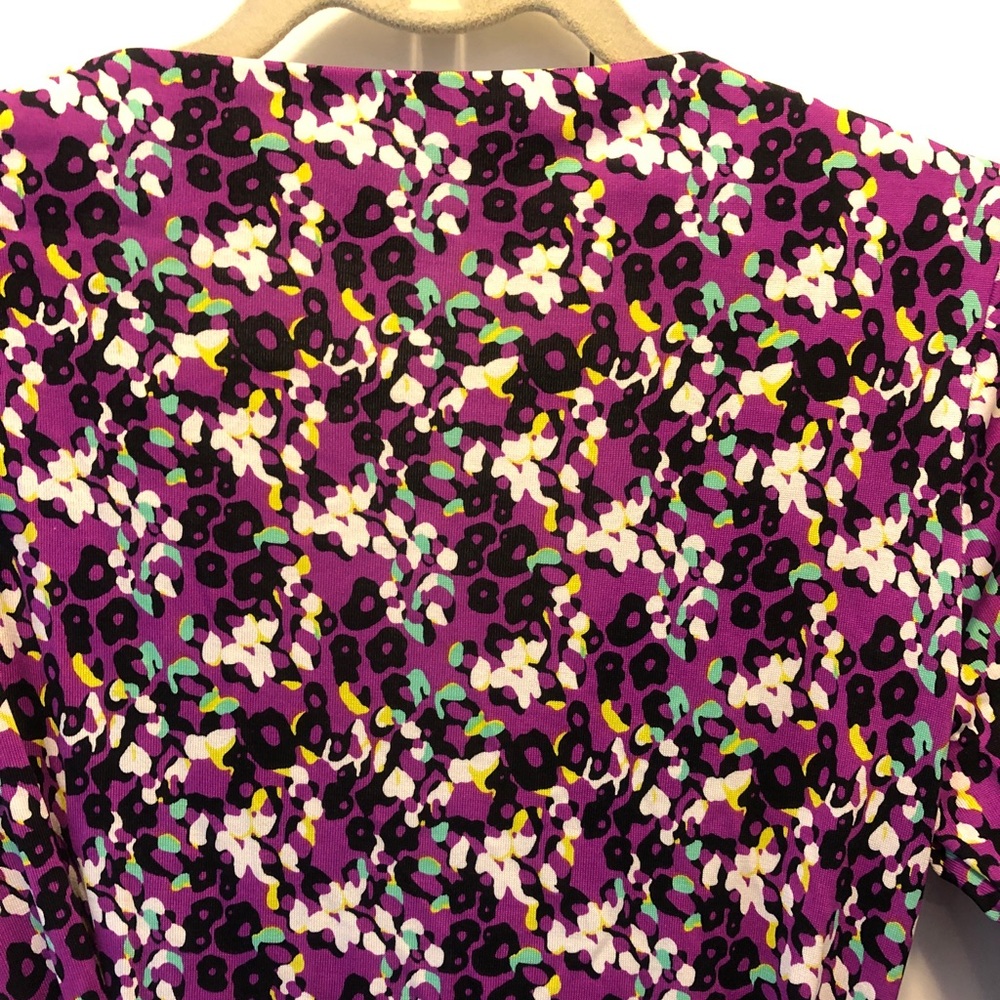 Diane Von Furstenberg wrap dress multicolor print - Picture 4 of 7